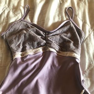Class In Purple Lace Leotard
